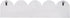 Sagebrook Home 24" White Wall Hooks - Elegant 5-Arch Design, Robust MDF and Iron, Home Organization Must-Have