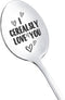 Couples Gifts Spoon for Boyfriend Girlfriend, I Cerealsly Love You Gift Spoons for Couple