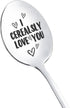 Couples Gifts Spoon for Boyfriend Girlfriend, I Cerealsly Love You Gift Spoons for Couple