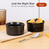 Yachi Ramekins Black, 4 oz 6 Pieces Ceramic Baking Ramekin Set for Sauces, Dipping, Onion Soup, Lava Cake