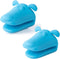 QTECLOR Mini Oven Mitts Gloves, BPA Free Silicone, Heat Resistant Cooking Pinch Mitts for Kitchen Baking