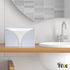 Paper Towel Holder Dispenser for Countertop, White Acrylic Napkin Holders for Kitchen or Bathroom, Great for Z-Fold