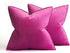 MIULEE Pack of 2 Soft Hot Pink Decorative Velvet Throw Pillow Covers, 18x18 Inch for Sofa, Bedroom