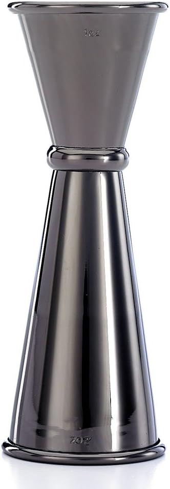 Barfly Japanese Style Jigger | 1 oz x 2 oz, Gun Metal Black