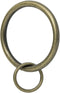 Ivilon Drapery Eyelet Curtain Rings, 1.7" Ring Loop for Hook Pins, Set of 14, Antique Brass