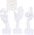 3 Pcs Thinker Small Statue Set - White Art Abstract Home Accent