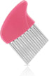 Luomorgo Stainless Steel Potato Crinkle Cutter Knife, Carrot Wavy Knife, French Fry Slicer, Pink