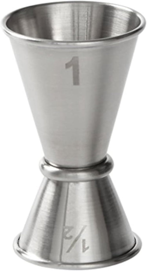American Metalcraft JG1 Japanese-Style Jigger, Stainless Steel, 1/2 oz. x 1oz. Capacity