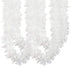 CCINEE 33FT Christmas Tinsel Garland, White Metallic Twist Garland with Star for Tree Wedding Party Decoration