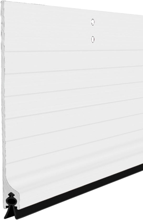 Door Metal Kick Plate, Draft Stopper 42 inches, Aluminum Mouse Blocker with Rubber Sweep Seal for Drafty Cover