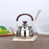 LIFKOME Whistling Water Kettle, Traditional Stainless Steel Tea Pot, 750ml Stovetop Kettle with Handle