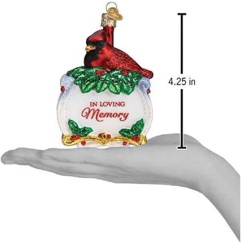 Old World Christmas Ornaments - Memorial Cardinal Glass Blown Ornaments for Christmas Tree