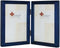 Hinged Double Blue Wood Picture Frame, Gallery Collection, 4 by 6-Inch by Lawrence Frames