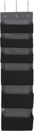 Household Essentials Black 6 Pouch Fabric Over The Door Organizer