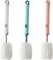 Bottle Brush Long Handle Cleaner, Detachable Sponge for Cups, Wine Glasses, Baby Bottles (3 PCS)