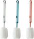 Bottle Brush Long Handle Cleaner, Detachable Sponge for Cups, Wine Glasses, Baby Bottles (3 PCS)