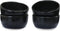 roro Hand-Molded Ceramic Stoneware Condiment Bowls, Matte Black Set of 4, 3 oz Each, Microwave and Dishwasher Safe