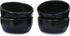 roro Hand-Molded Ceramic Stoneware Condiment Bowls, Matte Black Set of 4, 3 oz Each, Microwave and Dishwasher Safe
