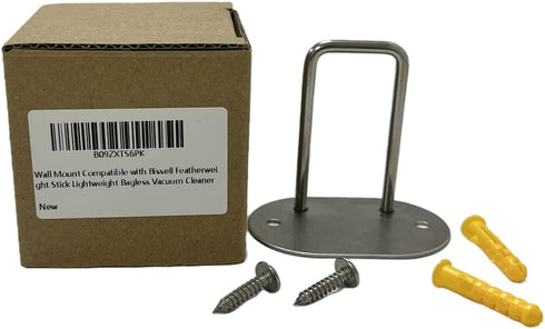 Wall Mounted Bracket for Bissell Featherweight Stick Lightweight Bagless Vacuum, Model 2030, 2033, 20339