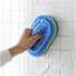Cleaning Brush for Bathroom Tiles - All Purpose Sponge Brush with Ergonomic Handle for Kitchen Bathtub Toilet
