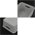 6-Pack Plastic Storage Organizer Basket, Slightly Gray, 10.04"L x 7.48"W x 3.95"H