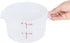 Restaurantware-Met Lux 2 Quart Food Storage Container - Translucent with Red Volume Markers, Lids Sold Separately