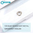 Ga-Geetopia Clear PEVA Plastic Shower Curtain Liner, 72" x 72" Lightweight with Rustproof Grommets