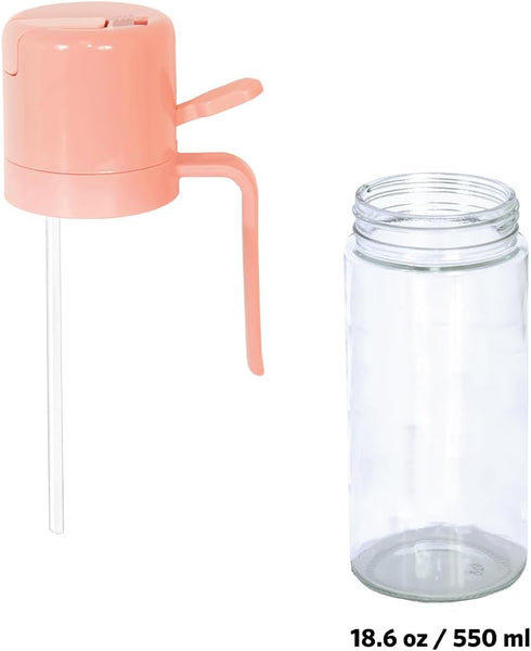 2 1 18.6oz/550ml Glad in Oil Dispenser, - Olive Oil Sprayer for Cooking, Pouring Salad Dressing, and Grilling - Kitchen