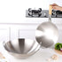 DOITOOL Stainless Steel Wok, 11 Inch Non- stick Frying Pan Dual Handle Wok Kitchen Cookware by DOITOOL