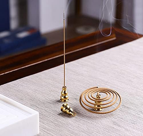 Miupoo Metal Incense Burner Holder, Cone, Coil & Stick Holders, 3 Styles