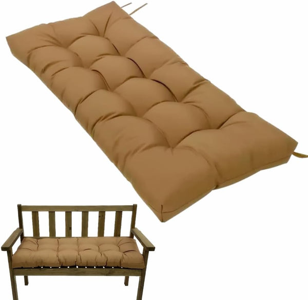 FLYSWUP Indoor/Outdoor Bench Cushion, Garden Loveseat Cushion, Swing Seat Cushion,Thicken Patio Bench Soft