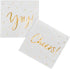100 Pack Cocktail Napkins, Includes 2 Designs, Perfect for Weddings, Birthdays, New Year Party Supplies