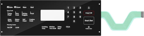 Briidea DG34-00020A Membrane Switch Touchpad Replacement for Samsung Range Oven Models NE594R0ABSR/NE59J3420SS