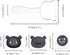 Bento Accessories Rice Ball Mold - Cartoon Panda Sushi Maker Mould, Seaweed Cutter for Kids Packed Lunch