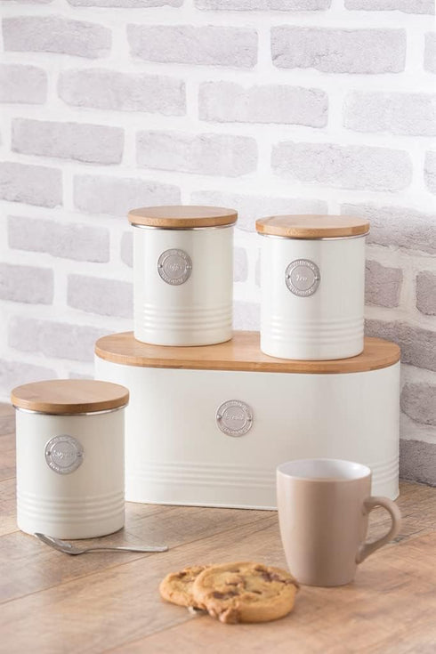 Typhoon Living Collection 1-Quart Coffee Canister - Cream