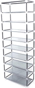 Generic 63" 10-Floor Closet, The Large Shoe Rack Large with dust Cover Shoe Rack with Covers on The Non-Woven Shoe