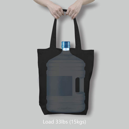 TOPDesign 2 | 6 | 12 Pack Super Strong Large Cotton Canvas Tote, 17.5"x16.5"x5" Reusable Grocery Bag