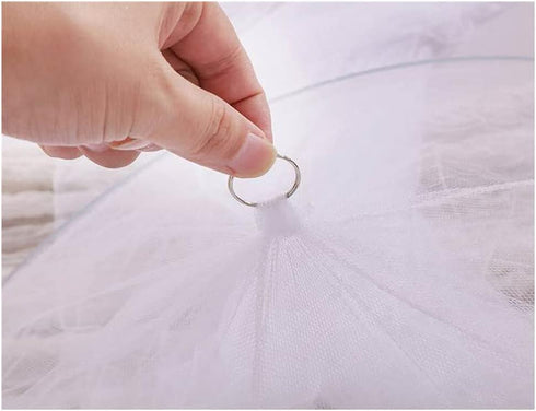 Eimilaly Bed Canopy Mosquito Net - Hanging Canopy for Girls Room Decor, Insect Protection for Adults, Babies, Outdoor
