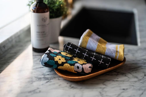 3 Pack|| || Double Sided || Not Your Ordinary Dish Towels || Waffle Weave Microfiber || Highly Absorbent || Hanging