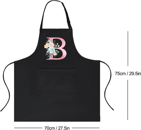 Personalized Aprons for Women with Pockets, Cute Gifts for Cooking, Kitchen, Baking