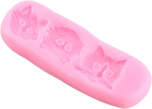 Cat Silicone Fondant Molds for Cake Decorating, Cupcake Topper Candy Chocolate