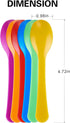 Plastic Egg Spoons for Soft Boiled Eggs,Colorful Disposable Coffee Spoons Plastic Spoons Disposable Hard and Soft Boiled Egg Spoons Multifunctional Plastic Spoons for Coffee, Tea,Ice-cream Pack of 24