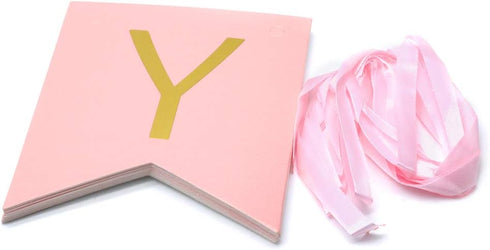 Sscon Happy Birthday Bunting Banner Funny Party Decorations with Shiny Gold Letters Party Supplies