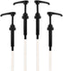 Black Coffee Syrup Pump for 750ml Bottles, Pack of 4, Fits Upouria, Torani, DaVinci, Monin, and Jordan's Skinny Syrups
