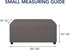 PureFit Super Stretch Soft Form Fit Ottoman Cover Rectangle - Ottoman Slipcovers for Foot Stool & Folding Storage