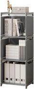 RIIPOO Versatile 3-Cube Storage Organizer Shelves for Bedroom Closet, Space-Saving 4-Layer Bookshelf |