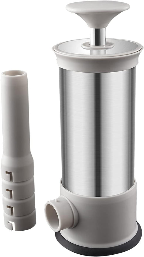 w/4 Bemodst Sausage Stuffer, Stainless Steel Manual Homemade Sausage Maker, hot dog Stuffer Stuffing Tubes, Used