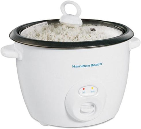 Hamilton Beach Rice Cooker & Food Steamer, 20 Cups Cooked (10 Uncooked), White (37532N)