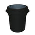 YOUR CHAIR COVERS - 32 Gallon Stretch Spandex Fitted Trash Can Cover - Black