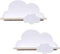 Haomian 2Pcs Cloud Floating Wooden Shelves Wall Mounted Storage Display Shelves for Bedroom